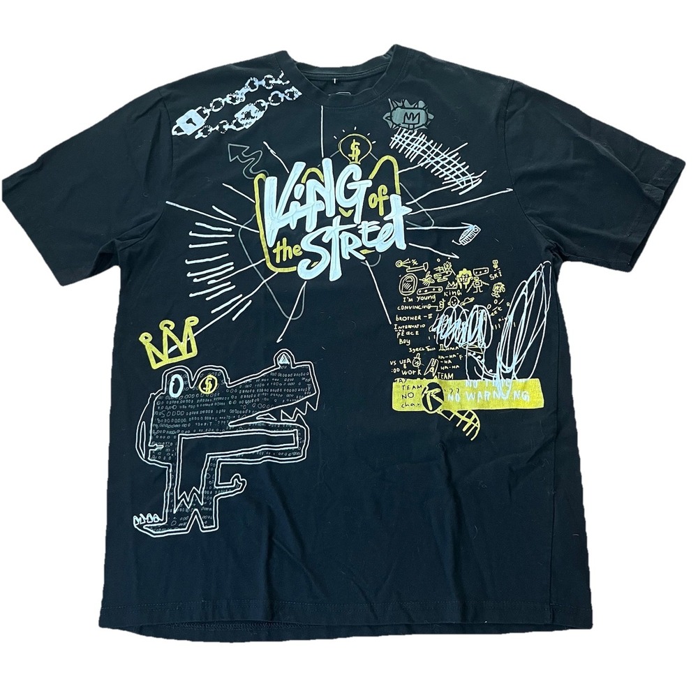 Southpole King of the Street Graphic T-Shirt Black 2XL Urban Streetwear